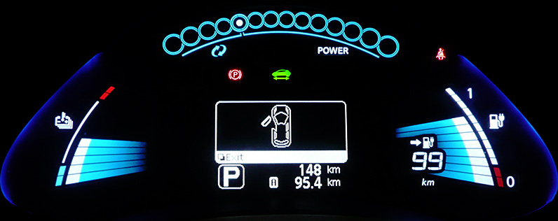 Nissan Leaf battery display